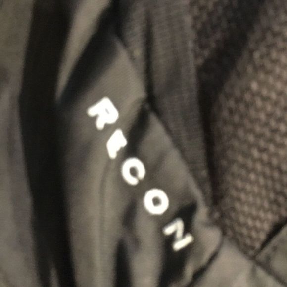 NORTH FACE Recon Black White Accents Hiking Camping School Laptop Backpack - Picture 5 of 13